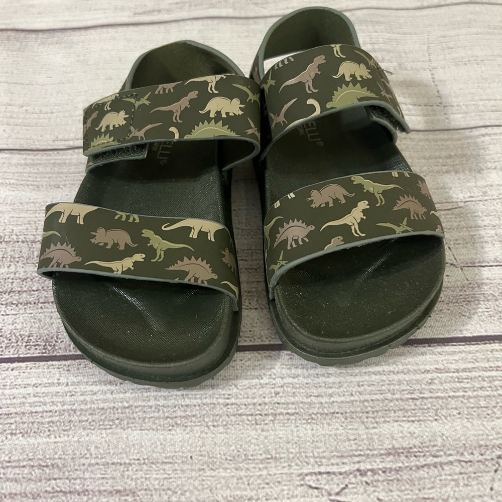 Capelli‎ New York Dinosaur Sandals Toddler Size 7 NWOT Velcro Strap Green
